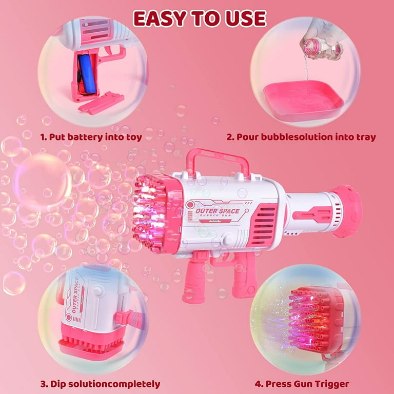 Summer Funny Magic Bubble Blower Machine Electric Automatic Bubble Maker  Gun with Mini Fan Kids Outdoor Toys Wedding Supplies - AliExpress