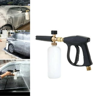  ESSENTIAL WASHER Premium Foam Cannon for Pressure Washer - 90  Degree Adjustable Spray Nozzle Pressure Washer Foam Cannon - Stainless  Steel QC Plug. Foam Gun Ideal for Car Detailing, Motorcycle, Boat 
