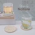 thumbnail image 5 of Elborse Travertine Marble Coasters with Holder Lid for Drinks 3.5 inch Stone Drink Coaster Set of 6, Ideal for Patio, Living Room & Kitchen Decor, 5 of 7