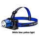 thumbnail image 2 of Advancent Faro recargable para exteriores, faro portátil, lámpara de cabeza conmutable, diadema manos libres, luz para Camper, iluminación Ropa Deportiva, Zapatos Blanco Azul Amarillo, 2 of 6