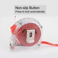 thumbnail image 3 of Retractable Tape Measure 7.5M Metric Ruler Extra Thick Steel Measuring Tape 25mm Wide, Transparent Red ABS Case, 3 of 7