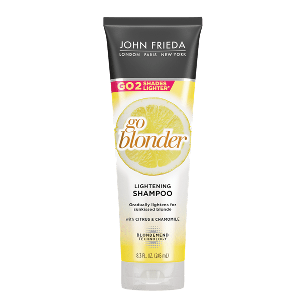 John Frieda Sheer Blonde Go Blonder Shampoo With Citrus And Chamomile Gradual Lightening Shampoo 8 3 Fl Oz Walmart Com Walmart Com