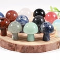 thumbnail image 5 of GKNET 50pcMini Natural Crystal Polished Mushroom Statue Stone Healing Decoration Gift-Amazon, 5 of 9