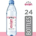 evian Natural Spring Water, 16.9 FL Oz, 24 Count Bottles