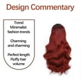 thumbnail image 4 of NumWeiTong Curly Wig Human Hair,Curly Wig With Bangs for Girls Daily Party Use,Red Curly Wig Human Hair,Wig Women's Wavy Long Curly Hair With Natural Bangs In The Center,28 Inches, 4 of 5