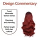 thumbnail image 4 of Xihbxyly Peluca de Cabello Ondulado y Rizado, Flequillo Natural con Raya Al Medio, Cabello Sintético Largo, Ideal para Fiestas de Disfraces, Carnavales y Mascaradas, Tamaño Ajustable, Fácil de Peinar, 4 of 5