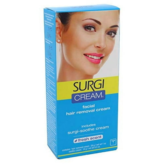 Surgi-cream Hair Remover For Face,  1-Ounce Tubes (Pack of 3)