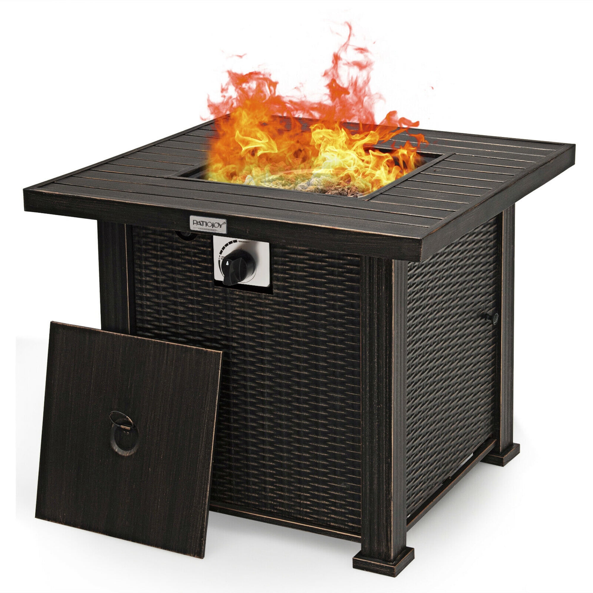 Gymax 30 Gas Fire Pit Table 50 000 Btu, Do Propane Fire Pits Give Off Heat