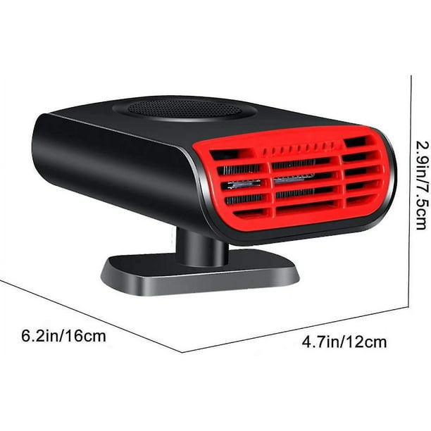 Auperto Calentador de Coche portátil de 12 V - Calentador automático 2 en 1/purificación de aromaterapia Desempañador de Parabrisas de Coche Calentador Descongelador Desempañador