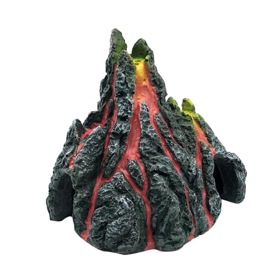 TOYMYTOY Aquarium Landscaping Decor Volcano Ornament Resin Multi 1Pcs