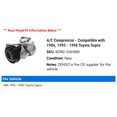 thumbnail image 2 of A/C Compressor - Compatible with 1986, 1993 - 1998 Toyota Supra 1994 1995 1996 1997, 2 of 2