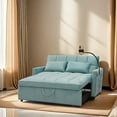 thumbnail image 5 of DeeHome Ultimate Comfort 2-Seater Sofa Bed with Pull-Out Feature, Luxe Velvet Upholstery, Storage Solutions, Built-in USB Ports, and an Adjustable Backrest, 5 of 7