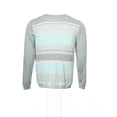 thumbnail image 3 of Calvin Klein Multi-Color Wide Horizontal Striped Crew Neck Sweater , Size XLarge, 3 of 4
