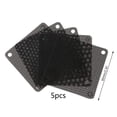 thumbnail image 1 of 5PCS PVC Fan Dust Filter PC Dustproof Case Cuttable Computer Mesh Cover 40mm 50mm 60mm 70mm 80mm 90mm 140mm Mesh Black C 6cmx6cm, 1 of 6