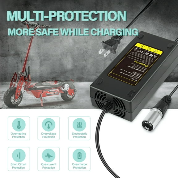 Yolmary 24V 5A Battery Charger with 3-Pin XLR Connector Compatible for S150/S180/S200/S250