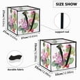 thumbnail image 3 of Home Organizer Foldable Fabric Storage Bin With Handle Floral, 3 of 7