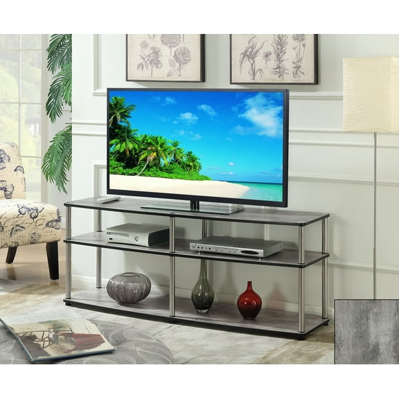 Convenience Concepts Designs2Go 3 Tier 65 inch TV Stand, Faux Birch
