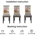 thumbnail image 6 of Thanksgiving Dining Chair Covers Set of 4, Fall Parsons Chair Slipcover Pumpkin Truck Stretch Chair Protectors Covers, Washable Kitchen Chair Seat Covers for Dining Chairs Autumn Holiday Decor Gifts, 6 of 6