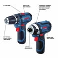 thumbnail image 2 of Kit combinado Bosch CLPK22-120 de 12 V como máximo, taladro/destornillador inalámbrico, 2 of 9