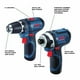 thumbnail image 3 of Kit combinado de taladro/destornillador inalámbrico y destornillador de impacto 12V BOSCH, 3 of 7