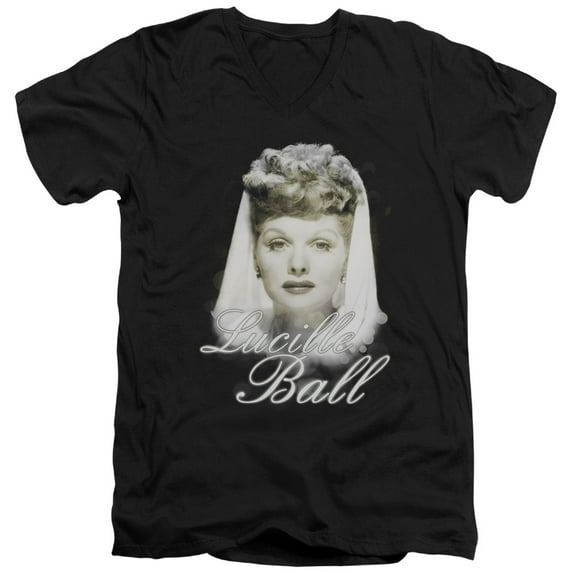 Lucille Ball Glowing S/S Adult V-Neck Black