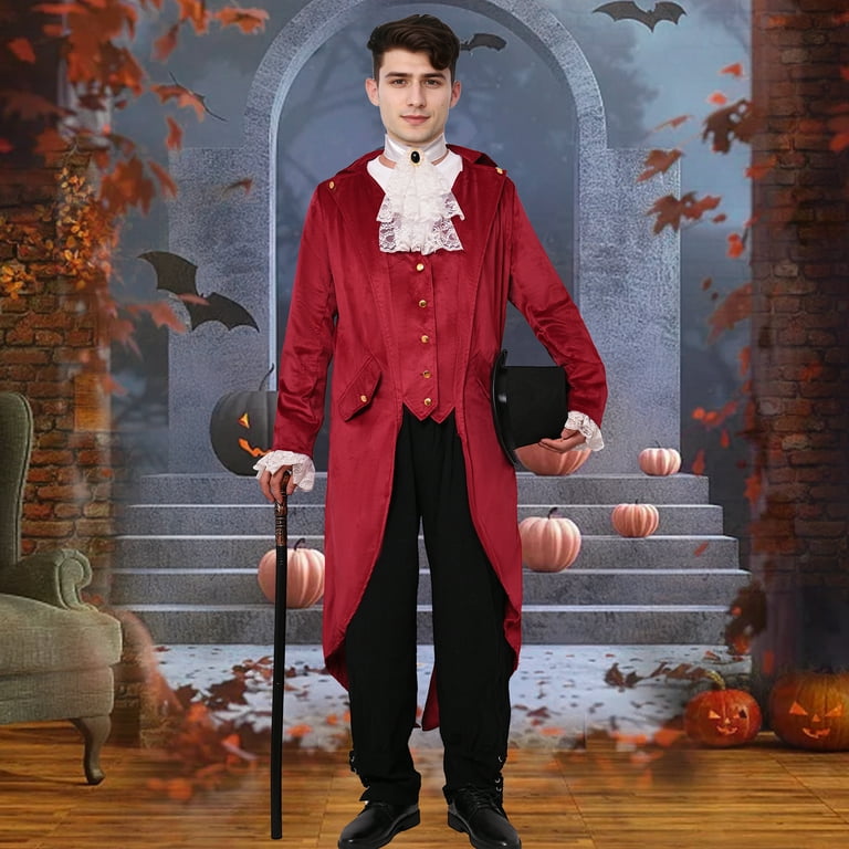 MYATED Men's Steampunk Vintage Tailcoat Jacket Gothic Medieval