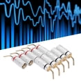 thumbnail image 3 of CONECTOS DE ALAMBRE DE ALTAVOCES, Resistencia a la Corrosión Profesional Conchufe de Plátano de Plátano de color sin Soldadoura codificada 10pcs para amplificador, 3 of 7