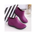 thumbnail image 4 of Gomelly Women's Rain Boots Slip On Garden Shoe Waterproof Work Shoes Comfortable Kitchen Outdoor Purple-2 5.5, 4 of 4