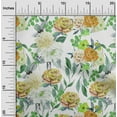 thumbnail image 1 of oneOone Rayon Orange Fabric Florals Craft Projects Decor Fabric Printed By The Yard 56 Inch Wide, 1 of 1