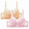 thumbnail image 4 of Sakmal Womens Bras Underwire Plus Size Lift Beige 2-Pack Comfortable Bras for Ladies 34B, 4 of 4