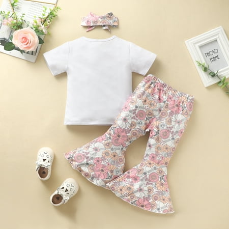 

2022 0-6Y Sister Matching Kids Girl Summer Clothing BIG/LIL SIS Lettering Round Neck Short Sleeve Top/Romper+Floral Shorts 3pcs