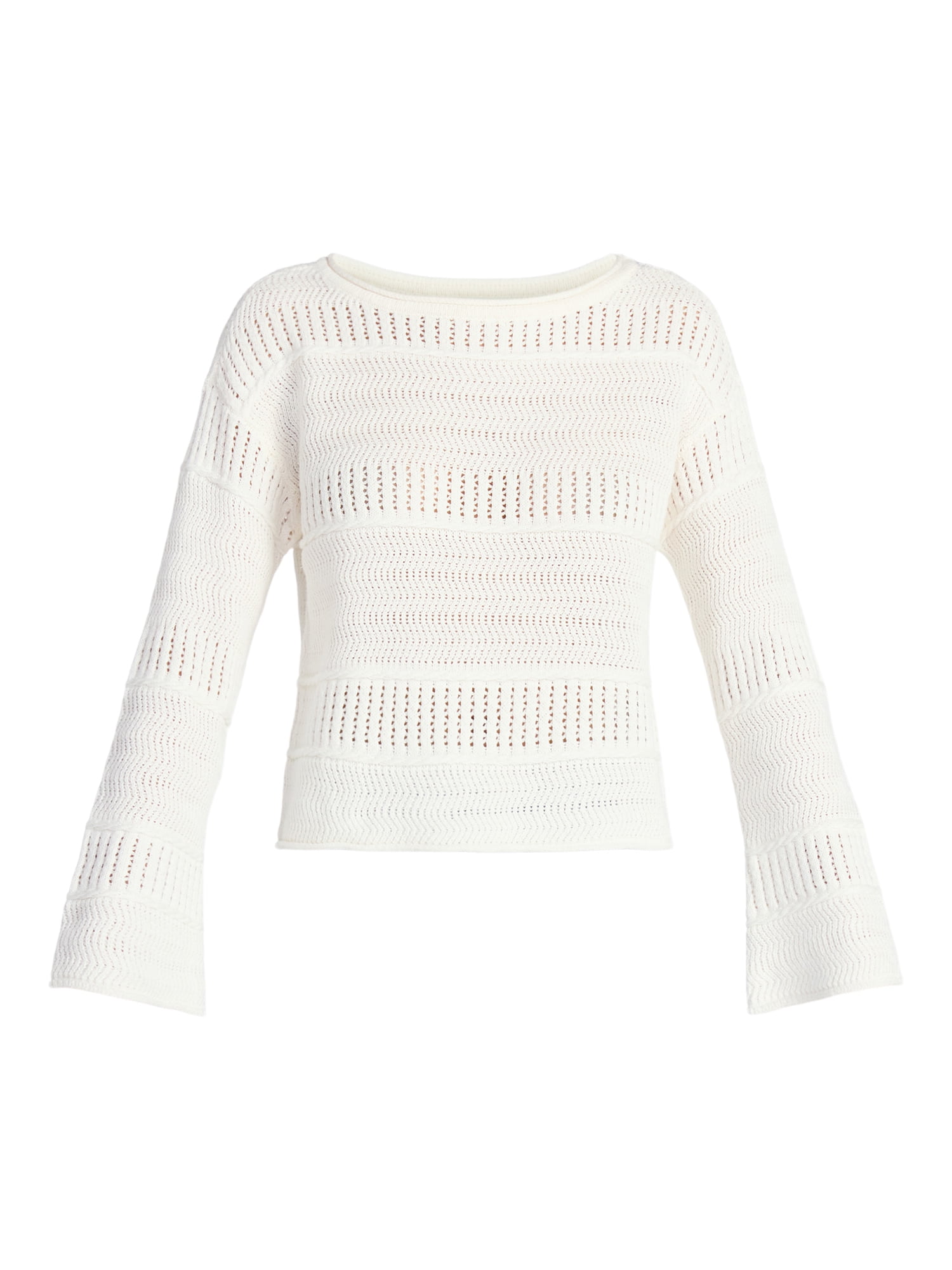 No Boundaries Boat Neck Pullover Sweater, Midweight, Women's