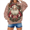 thumbnail image 5 of Women's Oversized Christmas Fleece-Lined Hoodies Long Sleeve Grapdic Tunic Tops Loose 2025 Pullover Going Out Casual Holiday Sweatshirt, 5 of 6