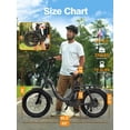 thumbnail image 5 of ESKUTE D200 Electric Bike for Adults 750W Peak Motor 19.8 Mph, Folding 20x3 Inch Fat Tire E‑Bike, 48V 10.4Ah Up to 55 Miles, with 7‑Speed Step‑Through Cargo Fold E Bicycle, NFC Unlock Gray, UL2849, 5 of 8