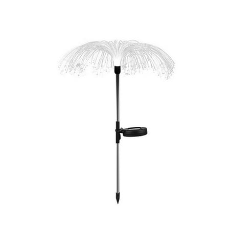 

Plug-In Solar Powered Patio 7 Colors Garden Light LED Jellyfish Lawn Fiber Optic