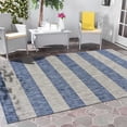 thumbnail image 4 of 5â€™ x 7â€™ Navy Stripes Indoor Outdoor Area Rug, 4 of 9