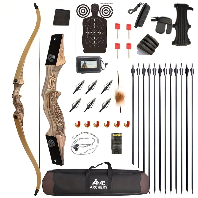 bear recurve boww fishing accessories Black Bear - 45@28 - 60" FRED BEAR Take Down Cajun Bowfishing Bows - Compound