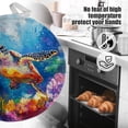 thumbnail image 5 of 4 PCS Pot Holders for Kitchen,Potholders Sets with Hook for Oven,Cooking,Baking,Turtle Swimming In Color - Rich Ocean, 5 of 7