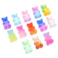thumbnail image 2 of 100 Pcs Breloques en Forme d'Ours Patchs en Résine Colorés pour Étui de Téléphone, 2 of 9