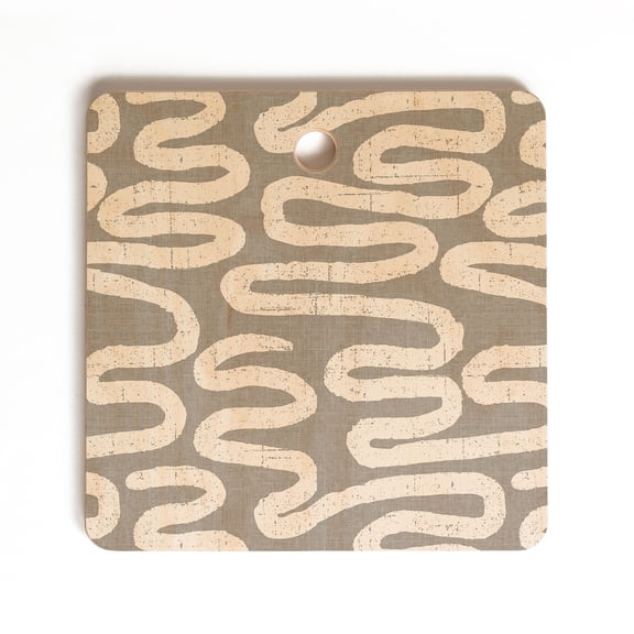 Society6 Holli Zollinger Ceres Ani Grey Square Cutting Board