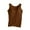 Brown B, variant on Loopsun Womens Summer Top Plus Size, Tank Tops for Women, Women's Solid Color Padded Camisole without Rims Outer Wear Base Underwear Gray XXL