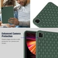 thumbnail image 6 of Allytech Case for iPad Pro 11" 4th/3rd/2nd/1st, Slim Luxury Diamond Pattern [Camera Protection] Shockproof Soft TPU Back Case, Also Fit iPad Air 4/5 - Green, 6 of 7
