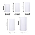thumbnail image 3 of Efavormart Set of 5 White Metal Cylinder Pillar Prop Stands For Wedding Aisle, Round Plinth Pedestal Display Boxes - 20", 22", 24", 30", 34", 3 of 10