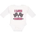 thumbnail image 3 of Inktastic I Love Racing Rally Flags Girls Girls Long Sleeve Baby Bodysuit, 3 of 5