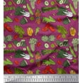 thumbnail image 1 of Soimoi Rayon Fabric Dot & Mix Vegetable Print Sewing Fabric Yard 42 Inch Wide, 1 of 3