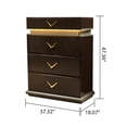 thumbnail image 3 of Dunhill Modern Style Chest Made with Wood in Brown, 3 of 6