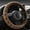 Brown#3, variant on Universal Velvet Steering Wheel Cover | Non-Slip Grip | Winter Warmth | 38cm Universal Fit | Elastic Polyester Material | 1-Piece Car Interior Accessory