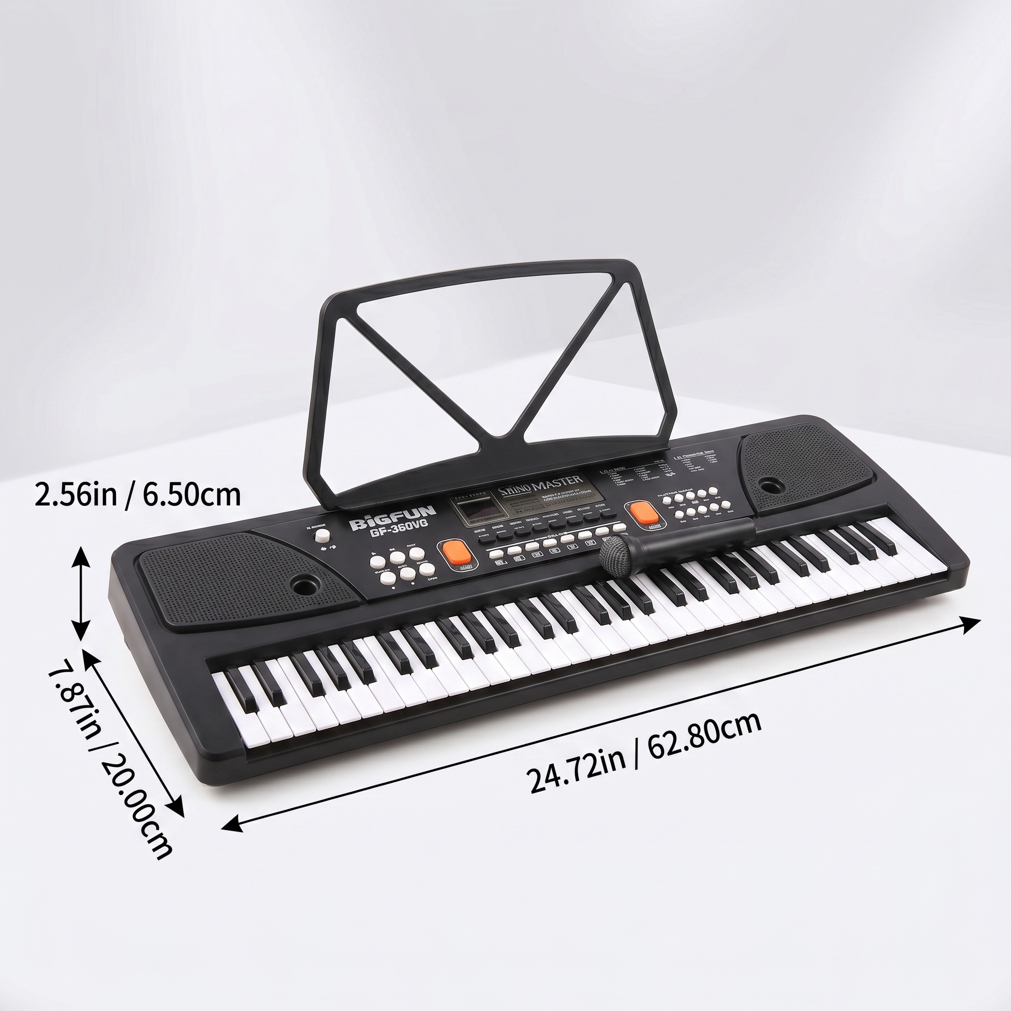 Eccomum 61-Key Rechargeable Electronic Piano with Microphone photo 8