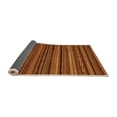 thumbnail image 2 of Ahgly Company Indoor Square Abstract Orange Modern Area Rugs, 8' Square, 2 of 4