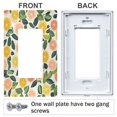 thumbnail image 3 of Yayeee Rocker Switch Wall Plate 2-Gang 4.7"x4.6" Home Decorative Outlet Cover, Citrus Fruits, 3 of 6